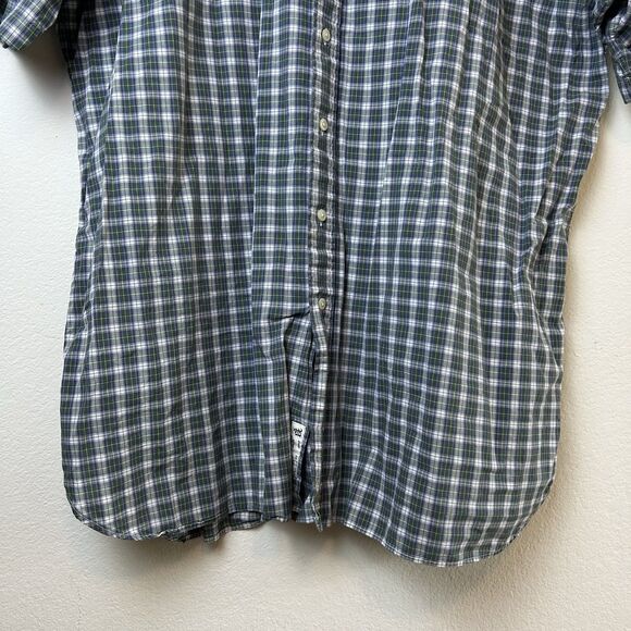 Ralph Lauren Shirt Mens 2XLT Plaid Button Down Short Sleeve Blue Pony Casual - Picture 3 of 13
